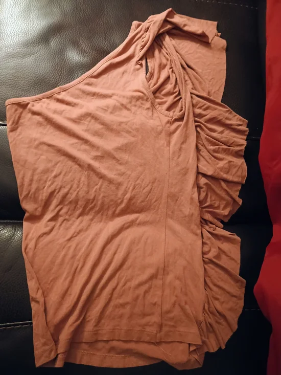 Forever 21 Rust Ruffle One-Shoulder Top - Picture 6 of 8